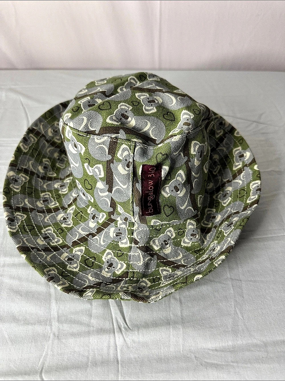 Bungalow 360 Beach Hat Koala Green & Gray Cotton